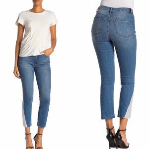 RACHEL ROY High Rise Sequin Ankle Holiday Medium-Light Washed Jeans 29 NWT